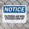 Signmission Filtered Air Box Sticker End Up, 18 in W x Rectangle, Plastic OS-2PACK-NS-P-1218-L-12503 - alternate 4